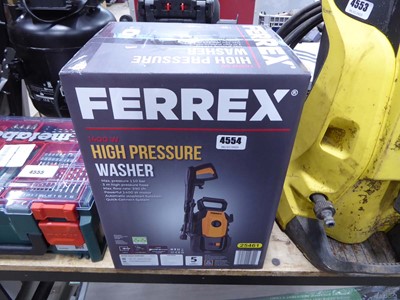 Lot 4554 - Boxed Ferrex high pressure washer