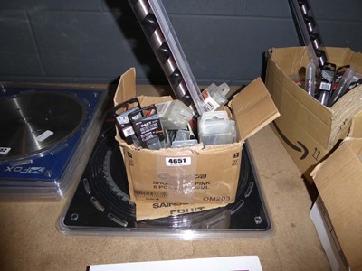 Lot 4651 - Box of assorted items. to include 11.5mm Dart...