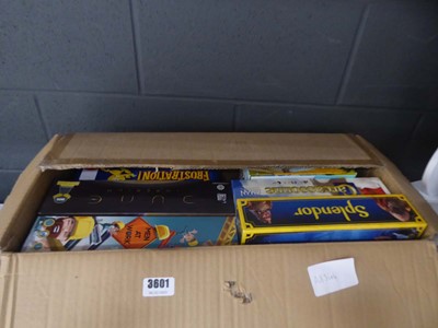 Lot 3601 - Box of various board games
