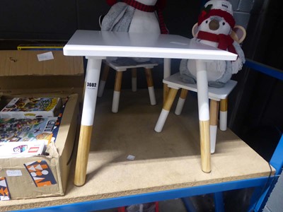 Lot 3602 - Children's table and chairs