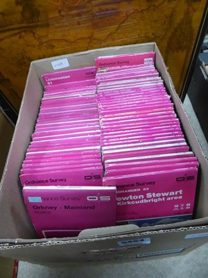 Lot 5454 - Map of Suffolk plus a qty of ordnance survey maps