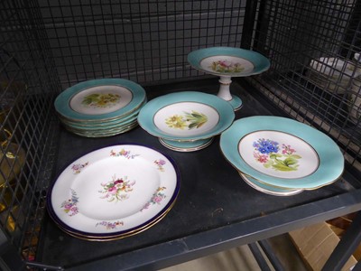 Lot 5495 - Cage containing Edwardian floral patterned...