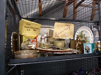 Lot 5499 - Cage containing silver plate incl. coaster,...
