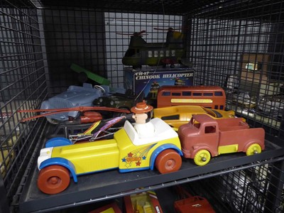 Lot 5510 - Cage containing childrens toys incl....