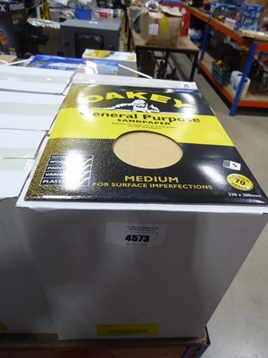 Lot 4573 - Oakey five pack general purpose sandpaper...