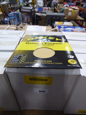 Lot 4575 - Oakey five pack general purpose sandpaper...
