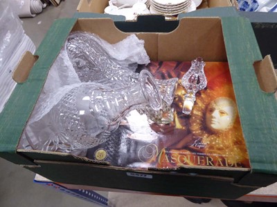 Lot 5477 - Box containing decanters and 6 brandy glasses