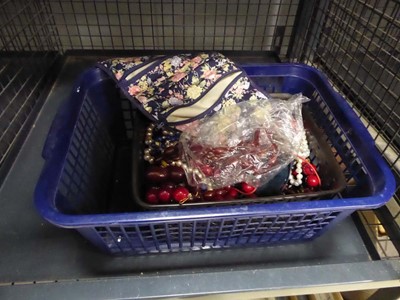 Lot 5531 - Cage containing costume jewellery