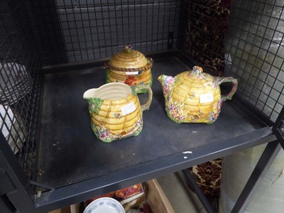 Lot 5487 - Royal Winton teapot plus a jug and biscuit barrel