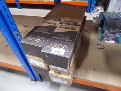 Lot 4627 - 6 boxes of Golden Select Herringbone laminate...