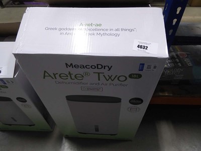 Lot 4632 - Boxed Meaco dry Arete dehumidifier and air...