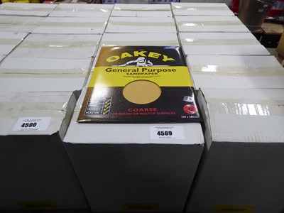 Lot 4589 - Oakey five pack general purpose sandpaper...