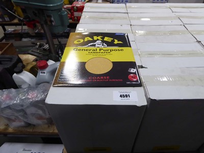 Lot 4591 - Oakey five pack general purpose sandpaper...