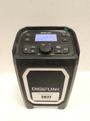Lot 2077 - DigiFunk portable worksite DAB radio