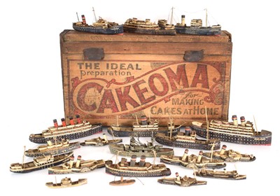Lot 5 - A group of scratch-built ships modelled as...