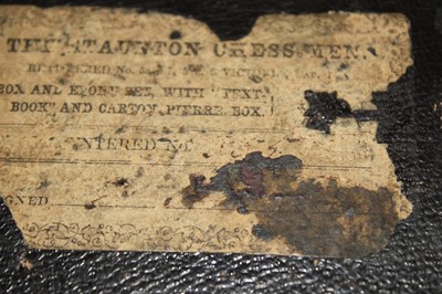 Lot 8 - A Jacques 'Staunton Chess Men' carton pierre...