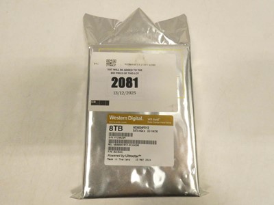 Lot 2081 - WD Gold 8TB Data Centre HDD