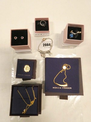 Lot 2084 - Selection of Monica Vinader and Pandora jewellery