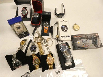 Lot 2087 - Quantity of various wristwatches to include...