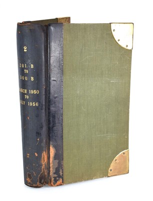 Lot 14 - A ledger relating to railway works including...
