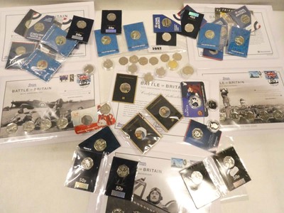 Lot 2092 - Assorted collectable 50p and coloured 50p coins