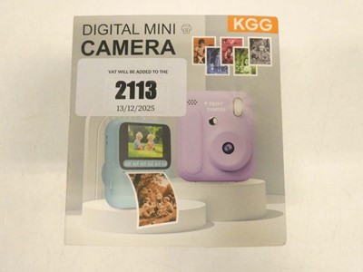 Lot 2113 - KGG Kids Digital Camera