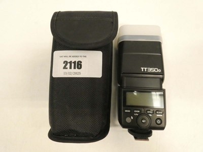 Lot 2116 - Godox TT350 camera flash with case