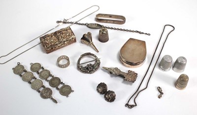 Lot 229 - A group of silver, metalware and base metal...