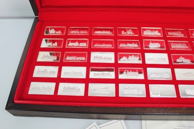 Lot 238 - A cased set of fifty silver ingots issued by...
