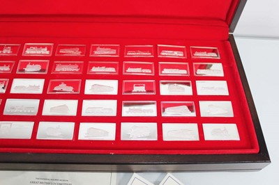 Lot 238 - A cased set of fifty silver ingots issued by...