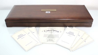 Lot 238 - A cased set of fifty silver ingots issued by...