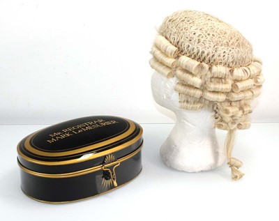 Lot 21 - An Ede & Ravenscroft legal wig for Mark Le...