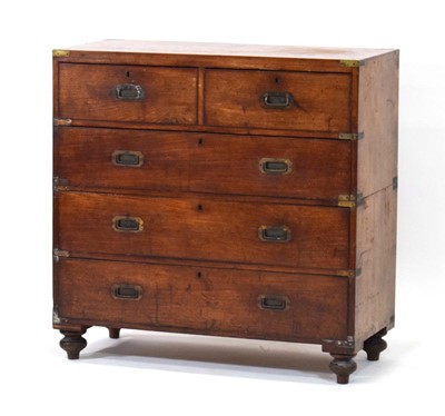 Lot 26 - A 19th century mahogany and brass mounted...