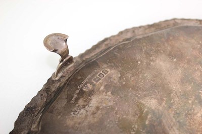 Lot 258 - An Edwardian silver salver with piecrust...