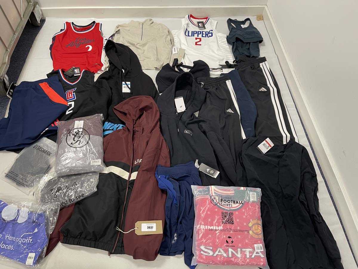 Lot Selection of sportswear to include Adidas, Gym...