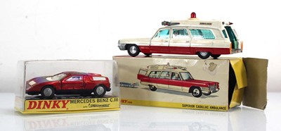 Lot 52 - Two Dinky models: 224 Mercedes Benz C111 and...