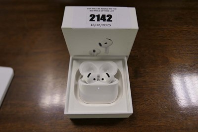 Lot 2142 - Apple Airpods 4 (ANC), boxed with charging...