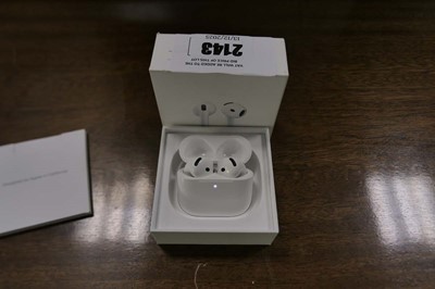 Lot 2143 - Apple Airpods 4, boxed with charging case,...