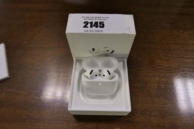 Lot 2145 - Apple Airpods 4, boxed with charging case,...