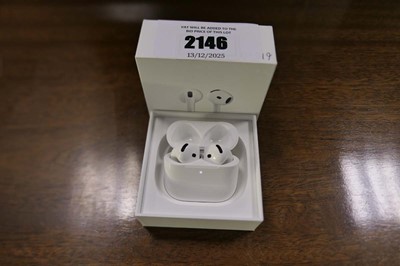 Lot 2146 - Apple Airpods 4, boxed with charging case,...