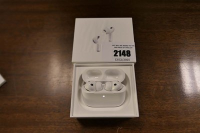 Lot 2148 - Apple Airpods Pro 3, boxed with charging case,...