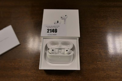 Lot 2149 - Apple Airpods Pro 3, boxed with charging case,...