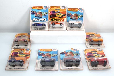 Lot 57 - Nine Matchbox Superfast and Rola-matics models,...