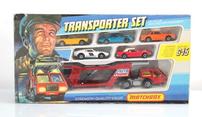Lot 59 - A Matchbox G-15 transporter set, boxed