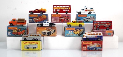 Lot 61 - Nine Matchbox models comprising: 10 Plymouth...