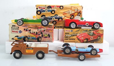 Lot 63 - Three Tri-ang Mini-Hi-Way models, each boxed (3)
