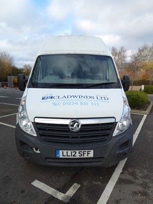 Lot 4003 - (LL12 SFF) 2012 Vauxhall Movano F3500 in white,...