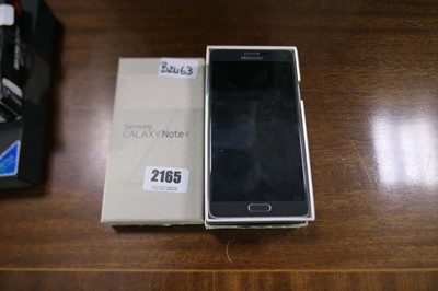 Lot 2165 - Samsung Galaxy Note 4 mobile phone, boxed