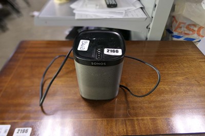 Lot 2166 - Sonos Play One portable bluetooth speaker with...