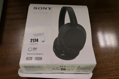 Lot 2174 - Boxed pair of Sony WHCH720N noise cancelling...